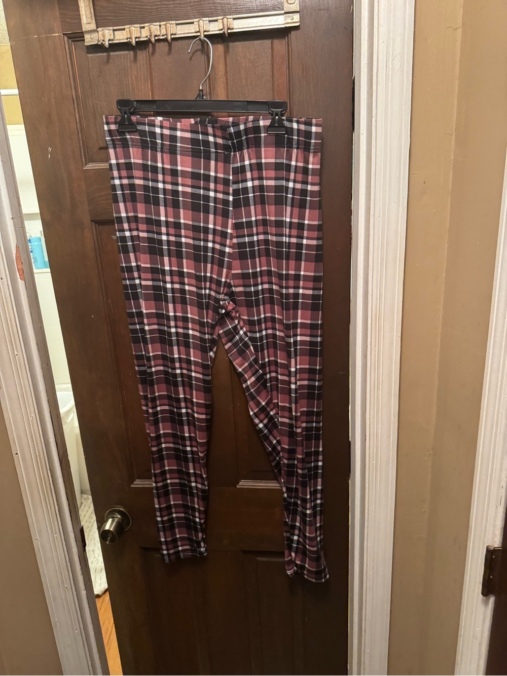 Womens Size 2X just be Light Pink and Black Plaid Pants